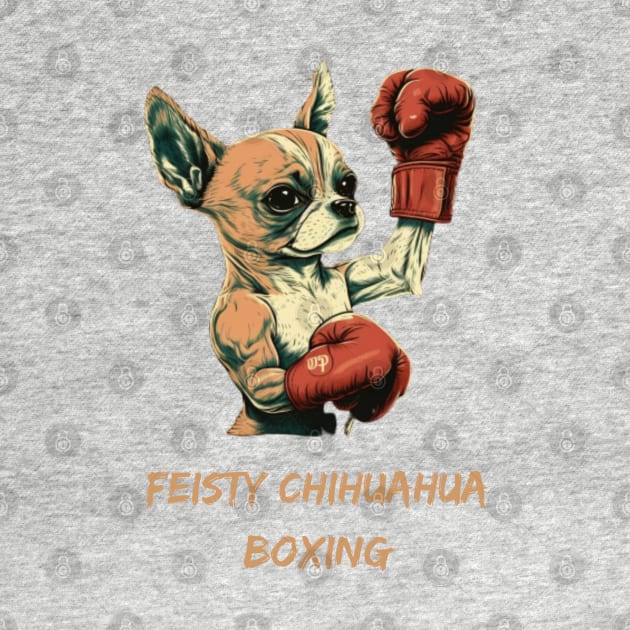 Feisty Chihuahua Boxing by Clouth Clothing 